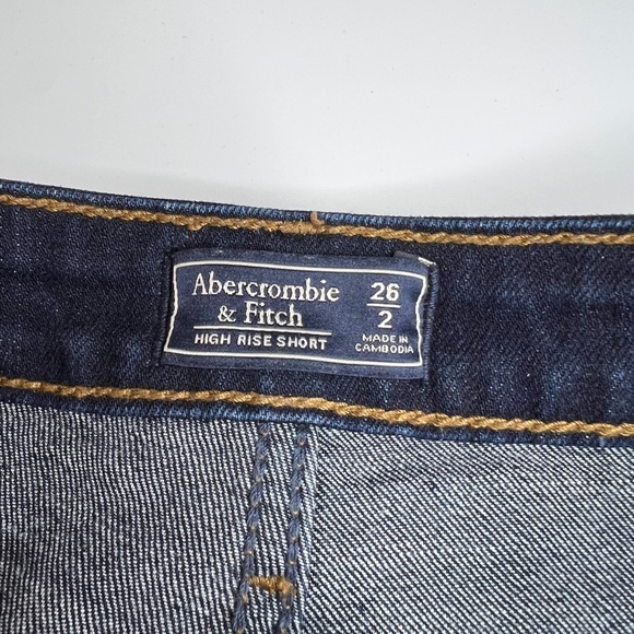 Abercrombie & Fitch Shorts Denim High Rise Short - Picture 2 of 5